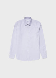 Men's Oxford Stripe Shirt in White/Navy Oxford Stripe