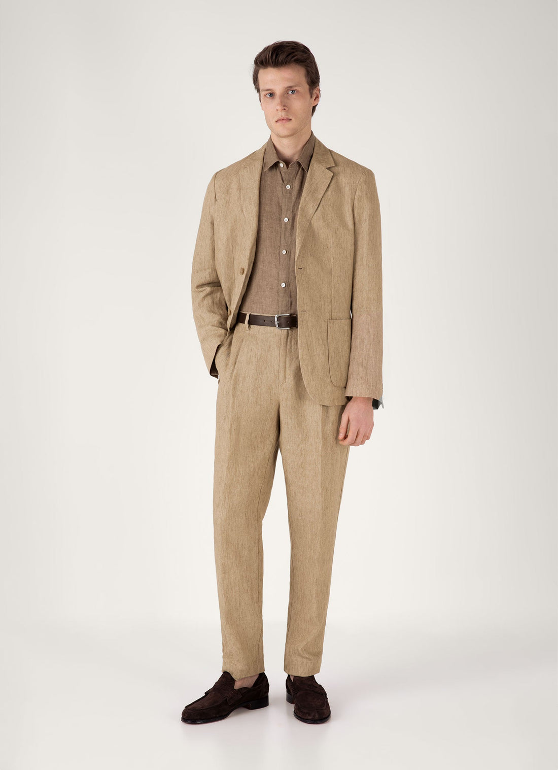 Men's Linen Shirt in Dune