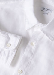Men's Linen Shirt in White