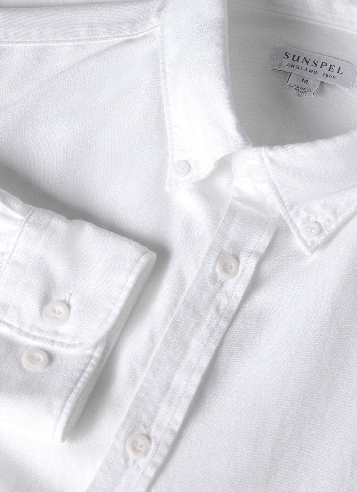 Men's Button Down Oxford Shirt in White