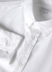 Men's Button Down Oxford Shirt in White