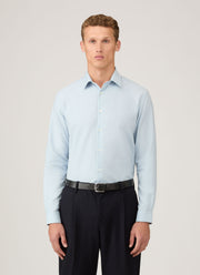 Men's Cotton Cashmere Shirt in Light Blue