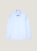 Men's Cotton Stretch Shirt in Light Blue