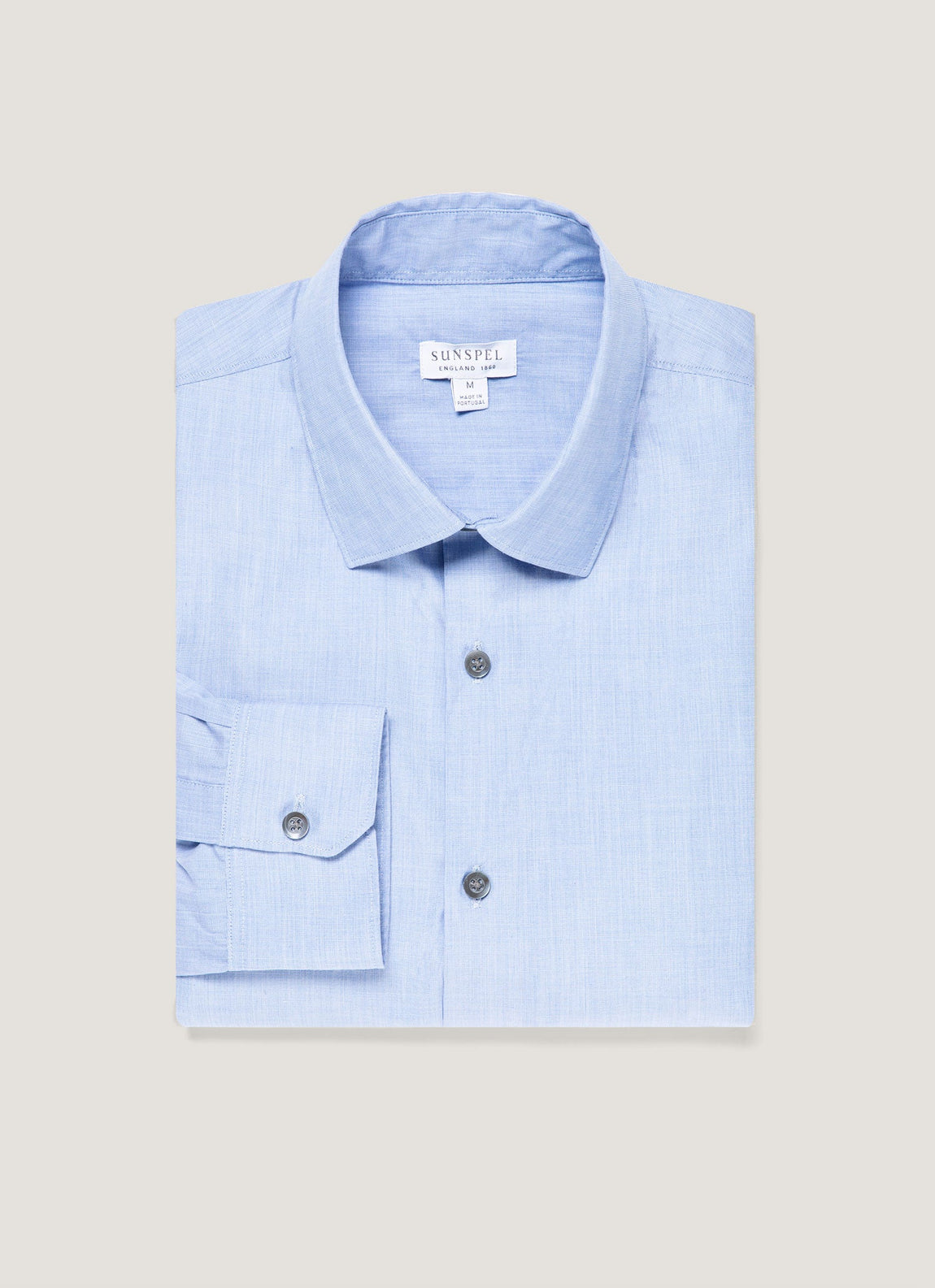 Men's Cotton Stretch Shirt in Dark Blue