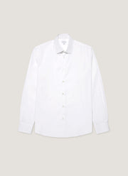 Men's Cotton Stretch Shirt in White