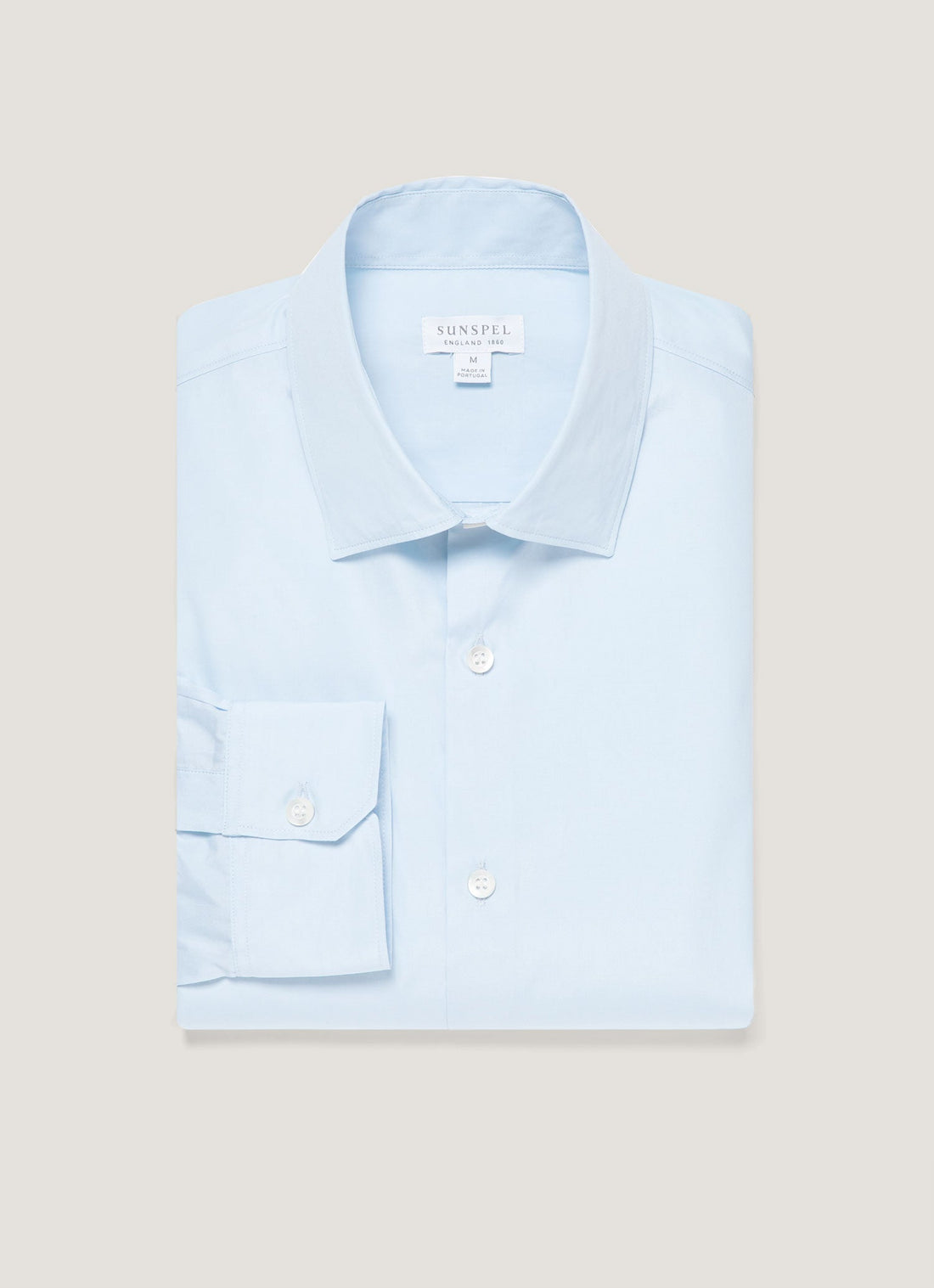 Men's Smart Poplin Shirt in Light Blue