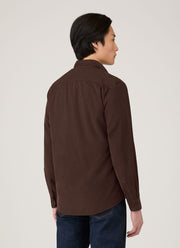 Men's Fine Cord Shirt in Truffle