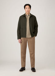 Men's Fine Cord Shirt in Fog