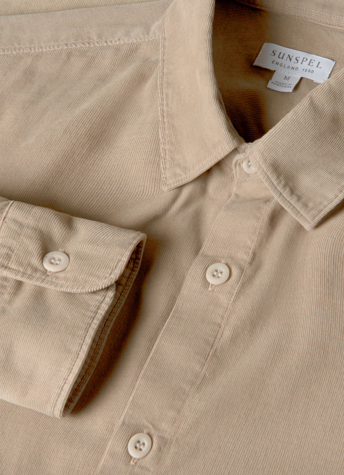 Men's Fine Cord Shirt in Fog