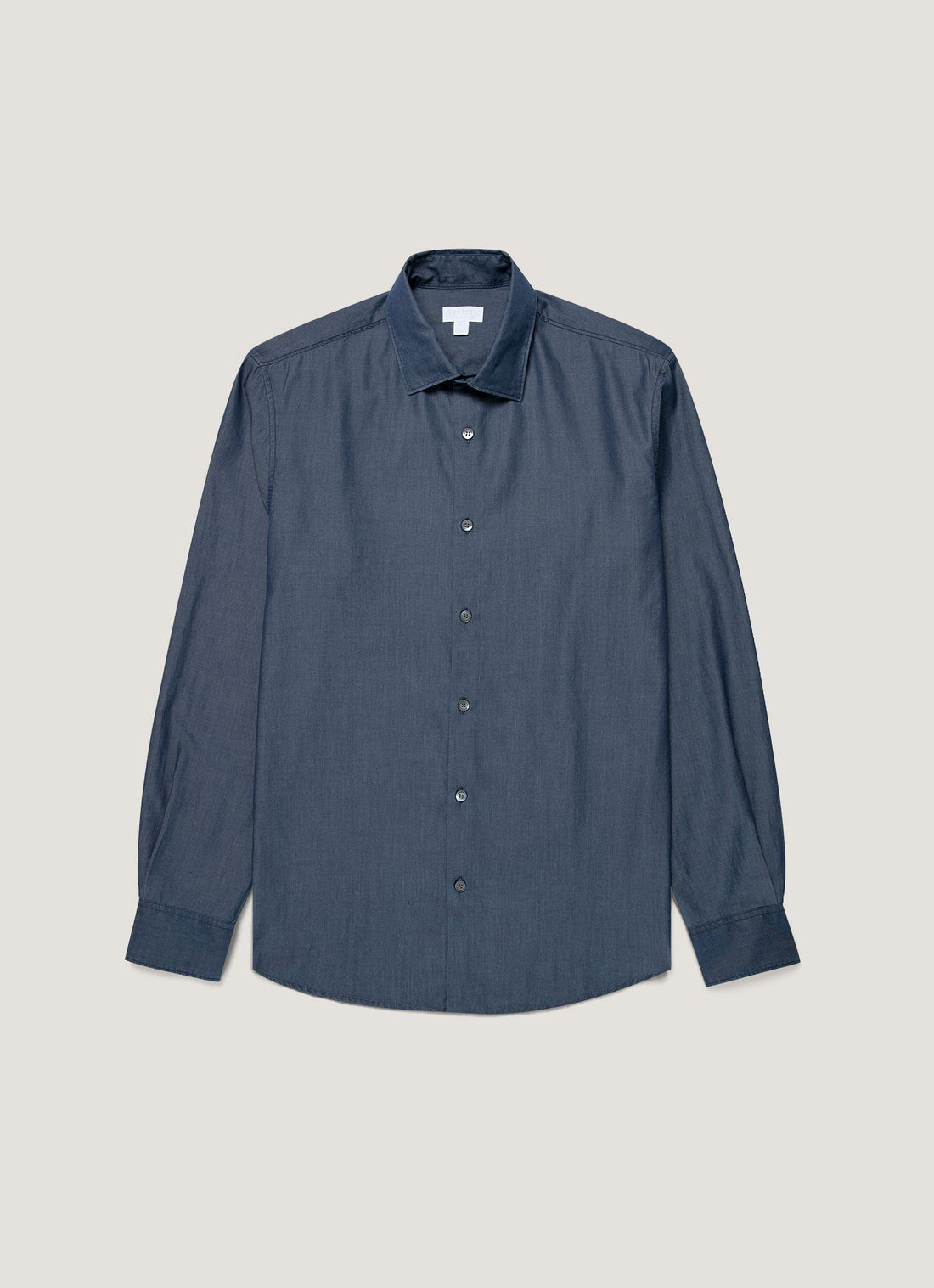 Men's Sea Island Cotton Shirt in Indigo