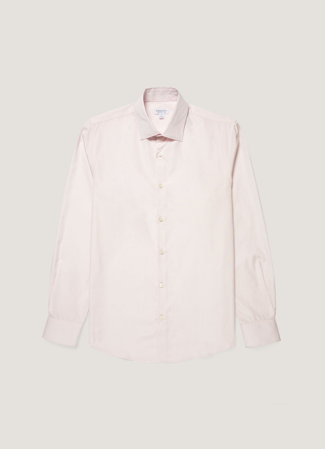 Men's Cotton Poplin Shirt in Light Pink