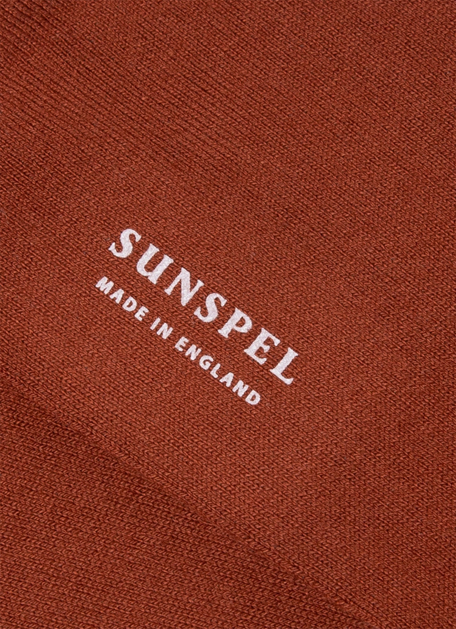 Men's Cotton Socks in Rust