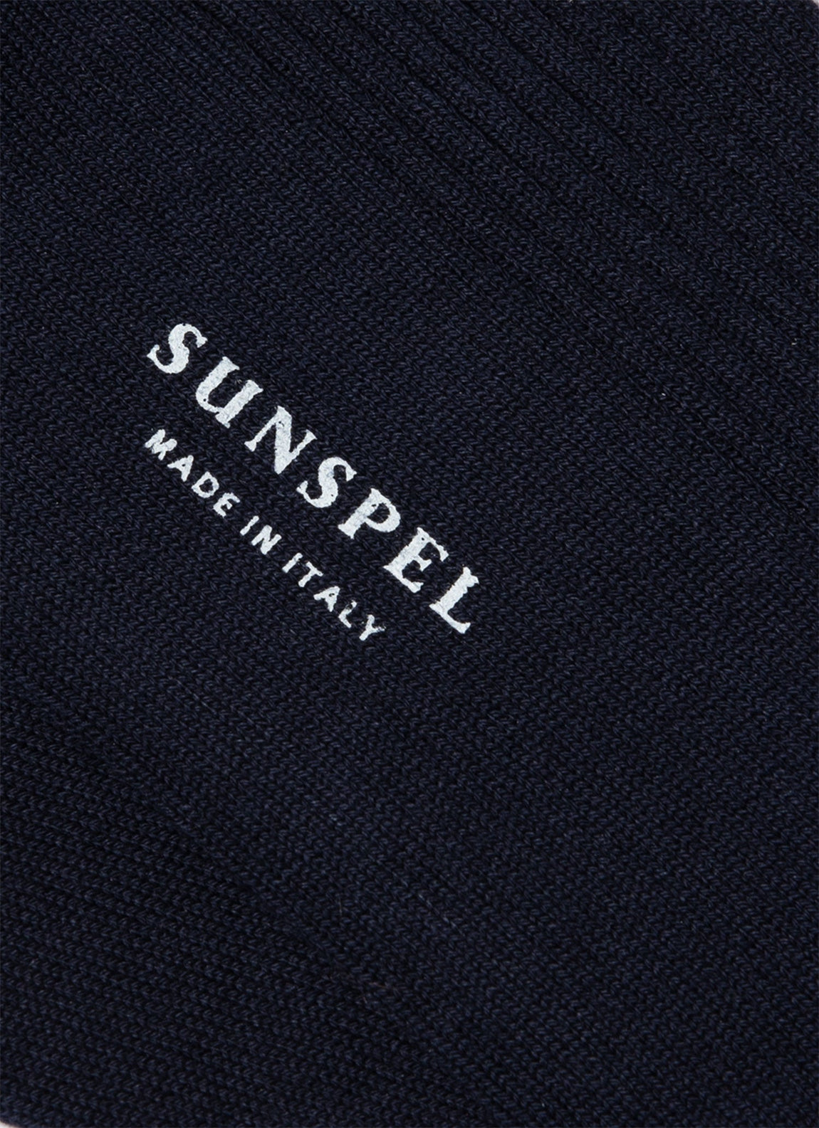 Men's Cotton Ribbed Socks in Navy
