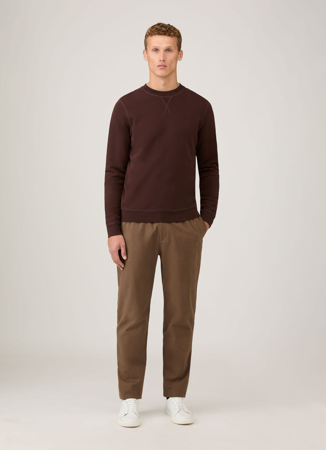 Men's Loopback Sweatshirt in Truffle