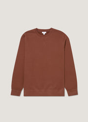Men's Loopback Sweatshirt in Conker Brown