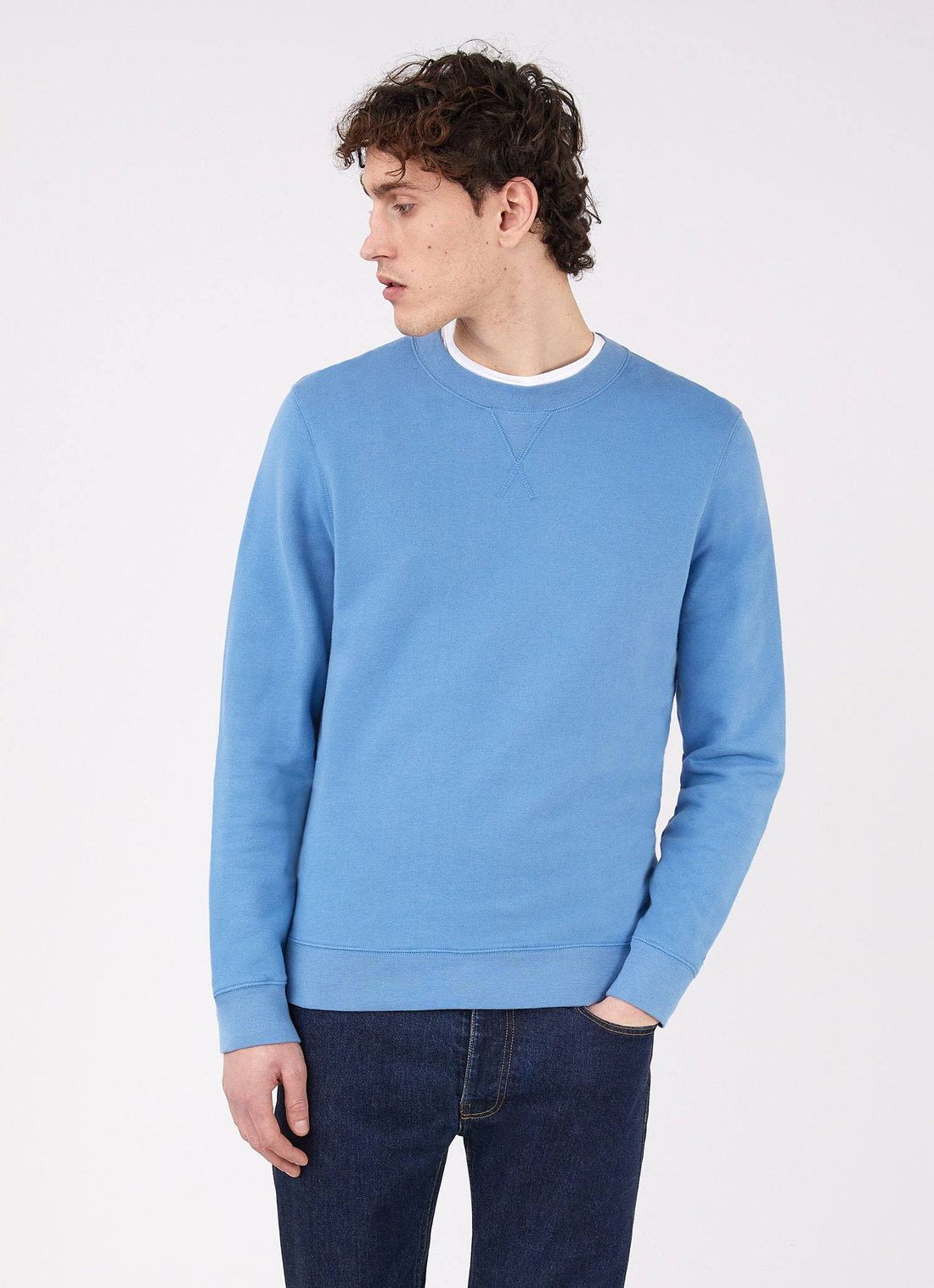 Men's Loopback Sweatshirt in Lake Blue