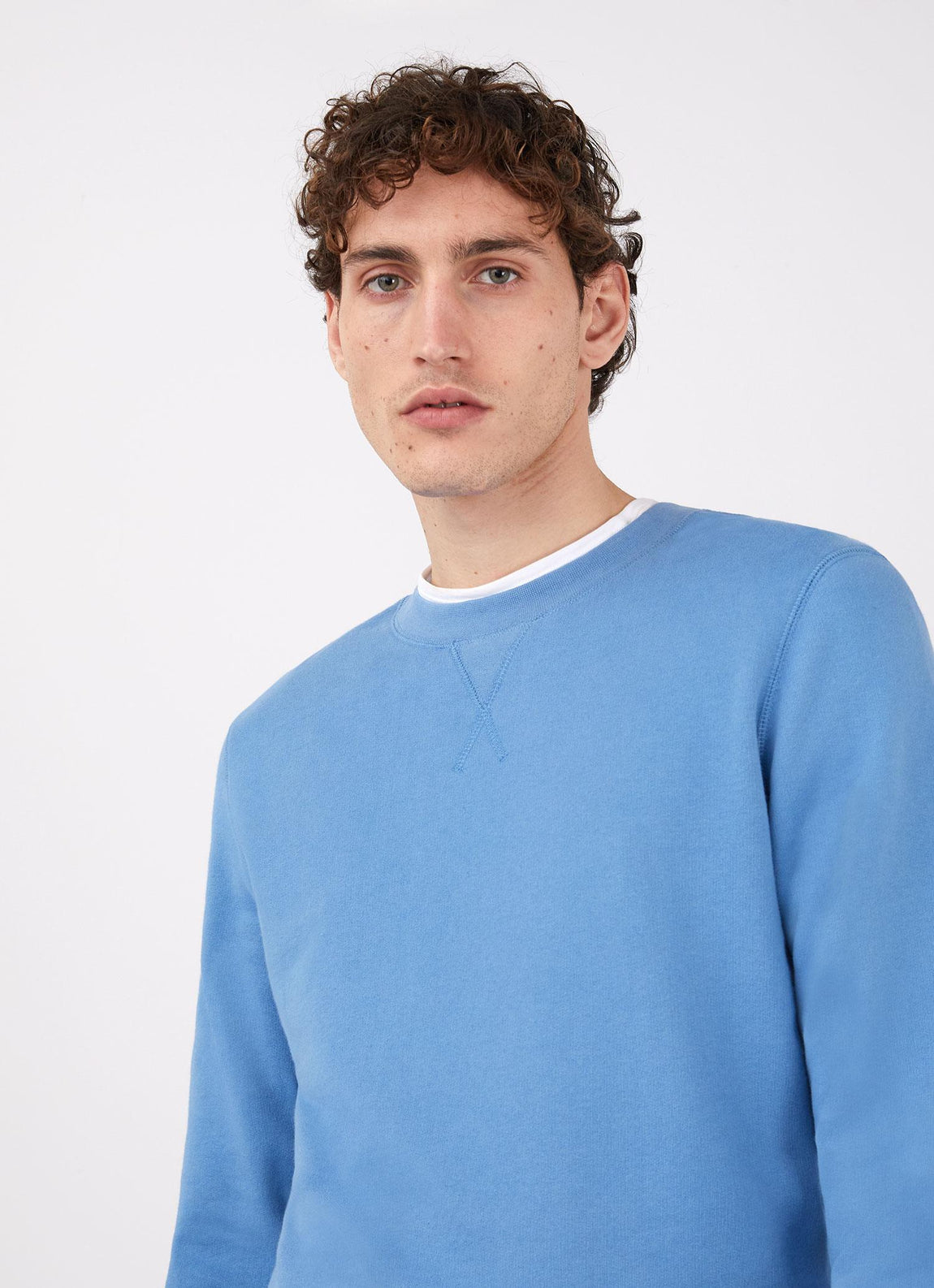 Men's Loopback Sweatshirt in Lake Blue