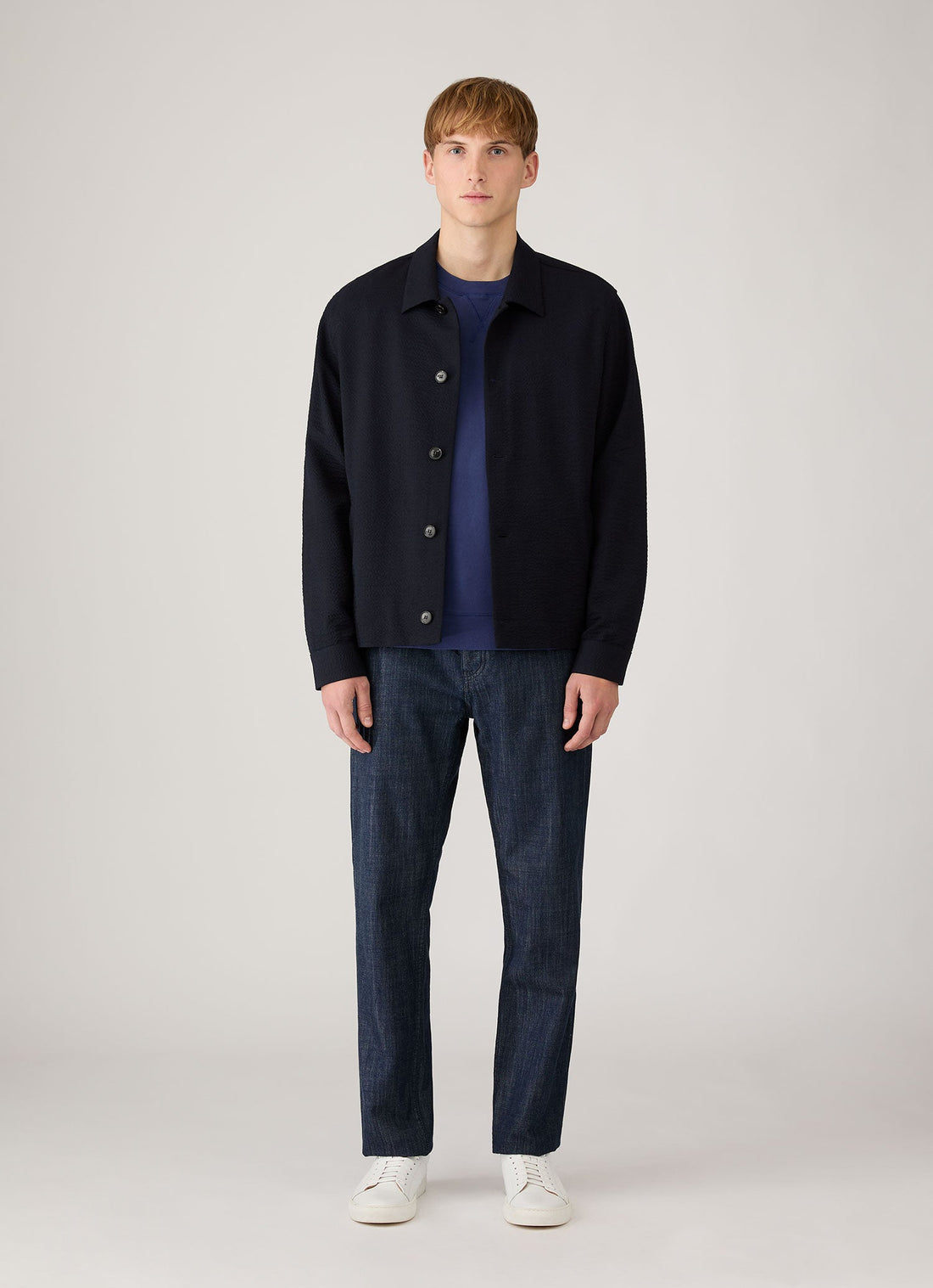 Men's Loopback Sweatshirt in Ink Blue
