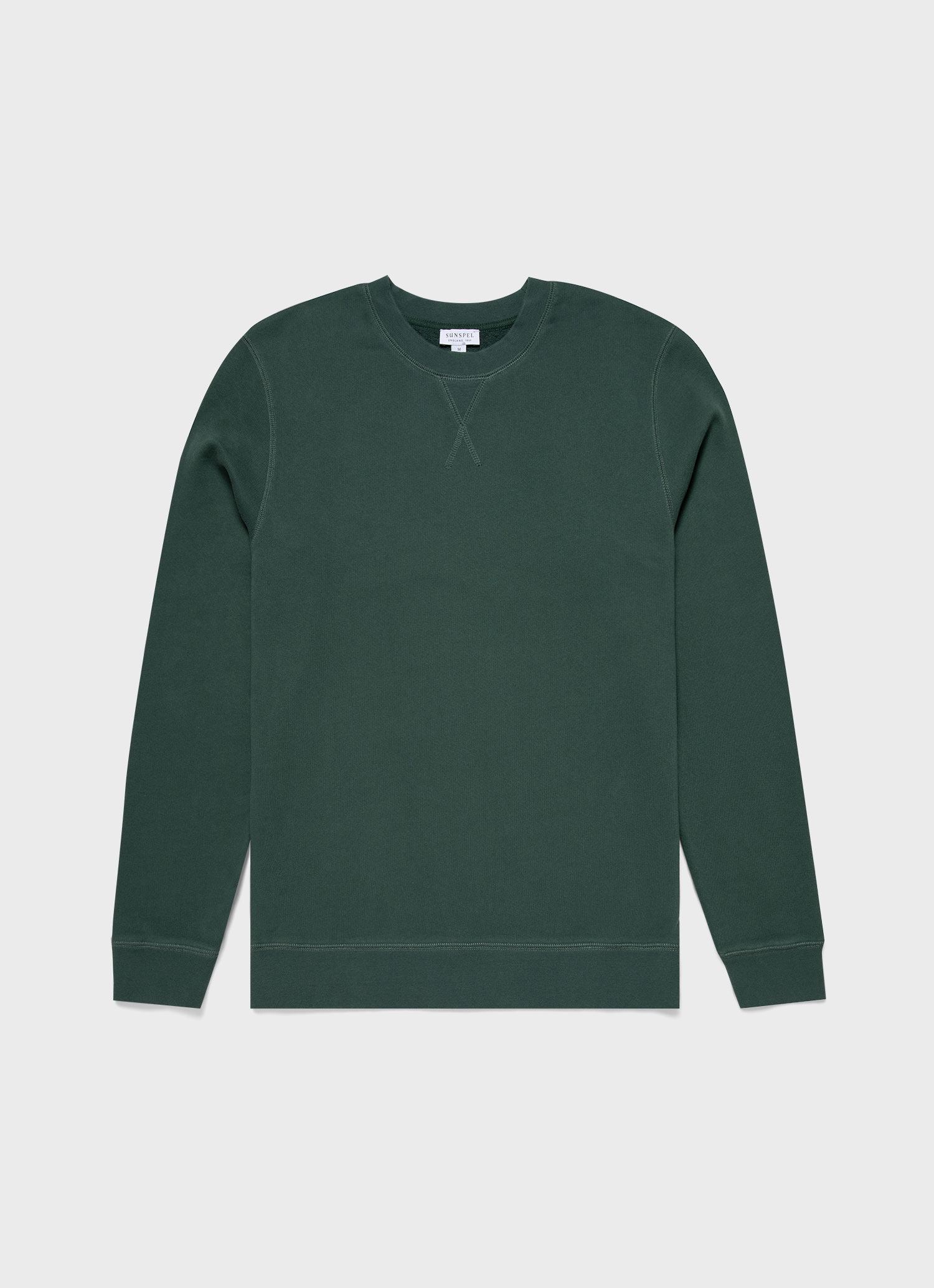 Men's Loopback Sweatshirt in Deep Green