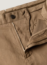 Men's Cotton Linen Two-Piece Suit in Dark Cedar