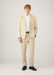 Men's Cotton Linen Trouser in Hazelwood