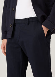 Men's Cotton Linen Trouser in Navy