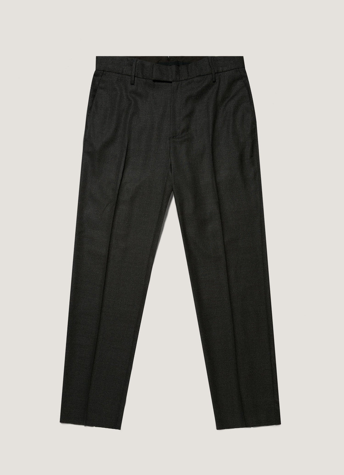 Men's Lightweight Travel Wool Trouser in Dark Charcoal Melange