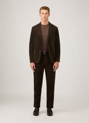 Men's Corduroy Trouser in Coffee
