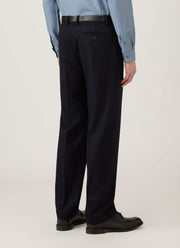 Men's Boiled Wool Trouser in Navy