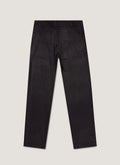 Men's Wool Cashmere Flannel Trouser in Charcoal Melange