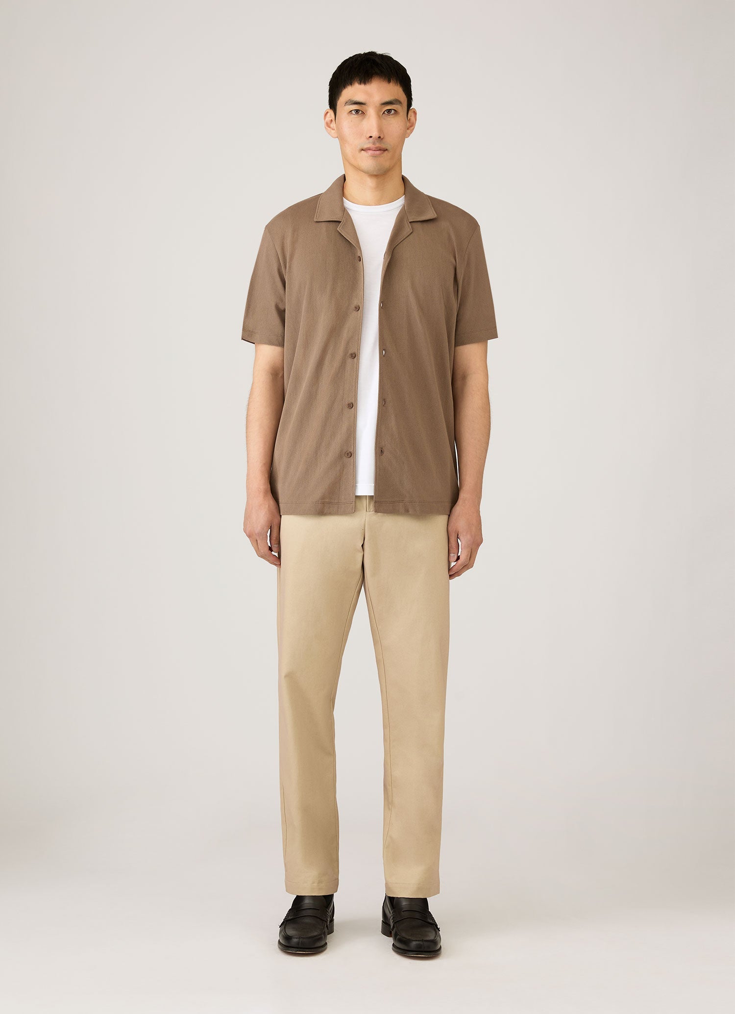 Men's Cotton Drill Trouser in Light Stone