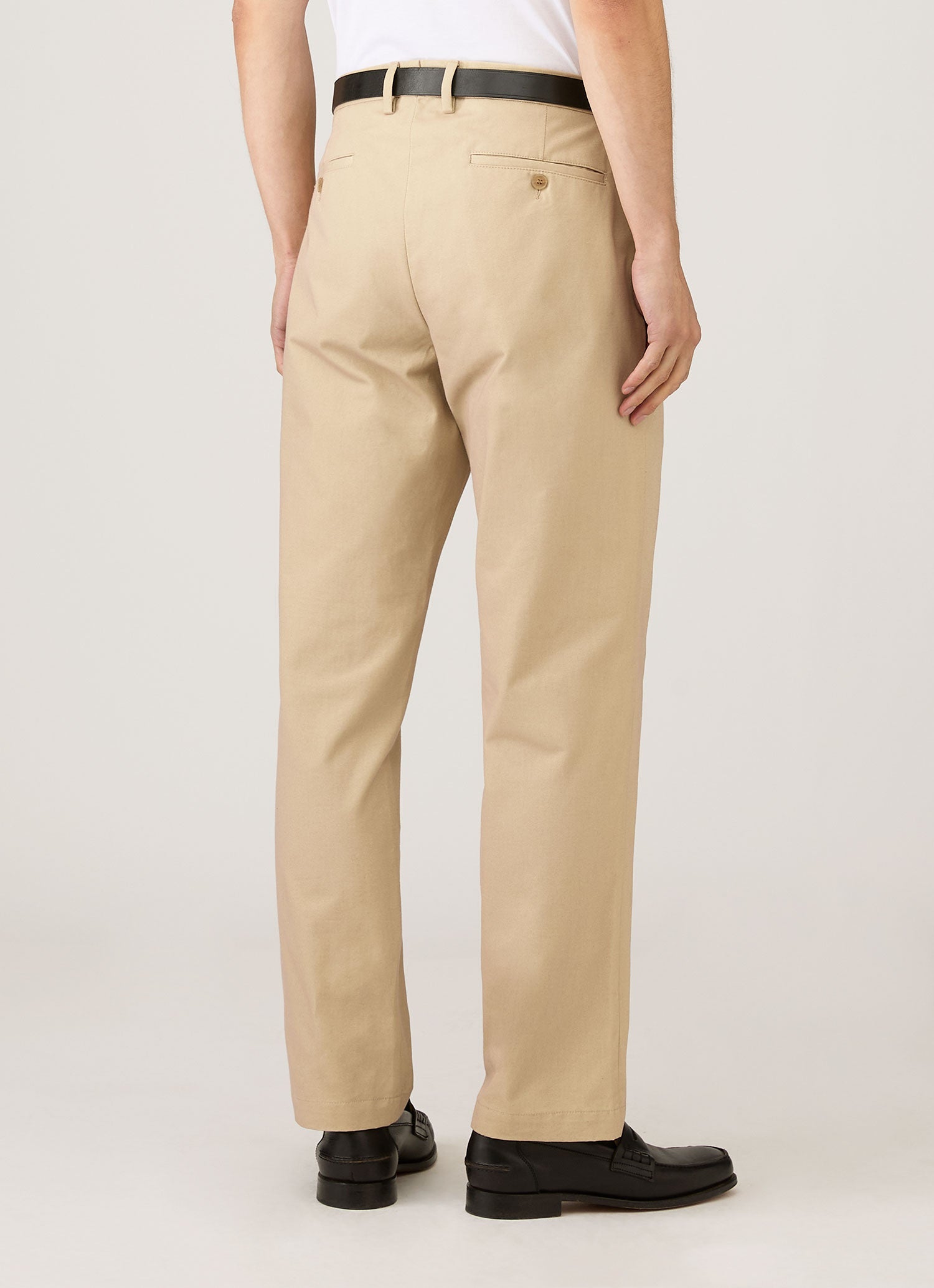 Men's Cotton Drill Trouser in Light Stone