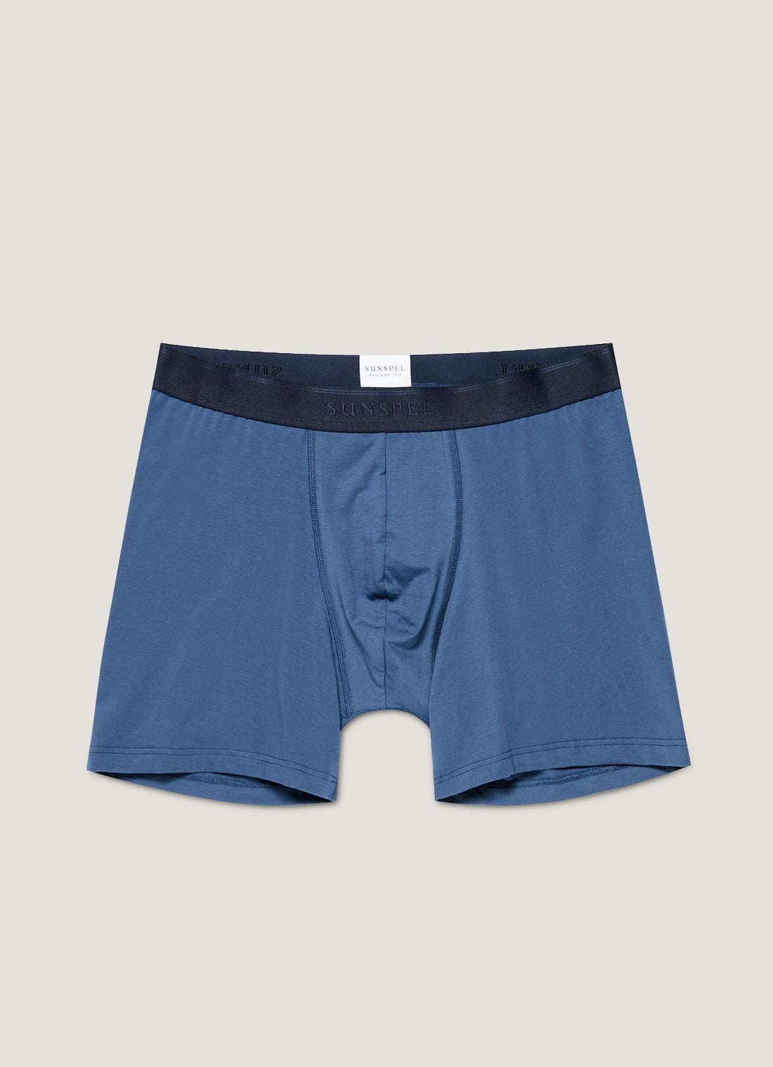 Men's Stretch Cotton Boxer Briefs in Atlantic Blue