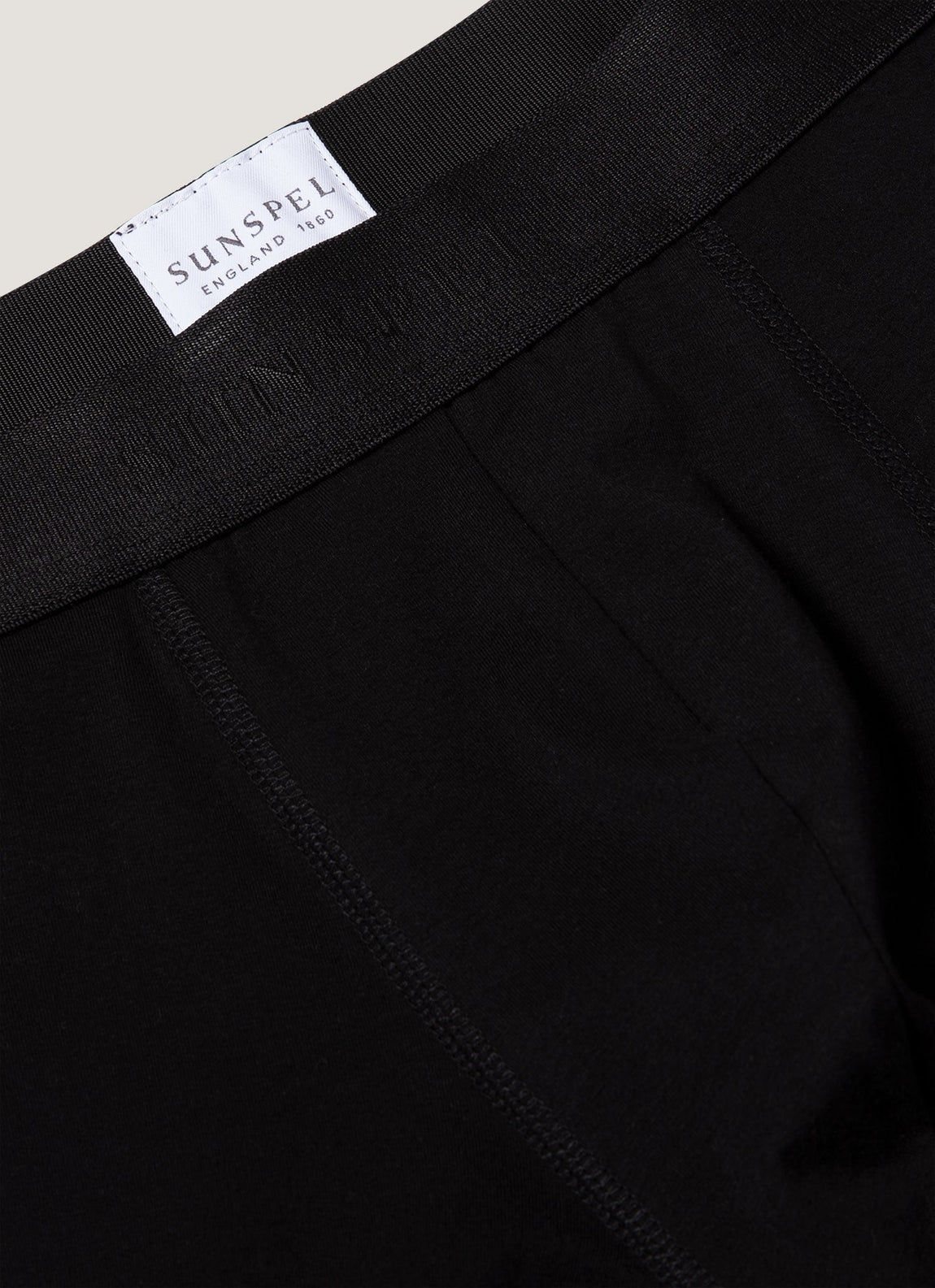 Men's Stretch Cotton Trunks in Black