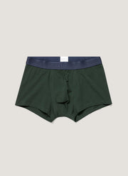 Men's Stretch Cotton Trunks in Seaweed