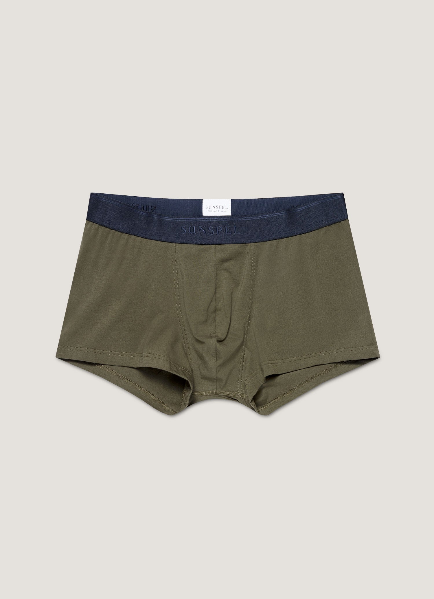 Men's Stretch Cotton Trunks in Khaki