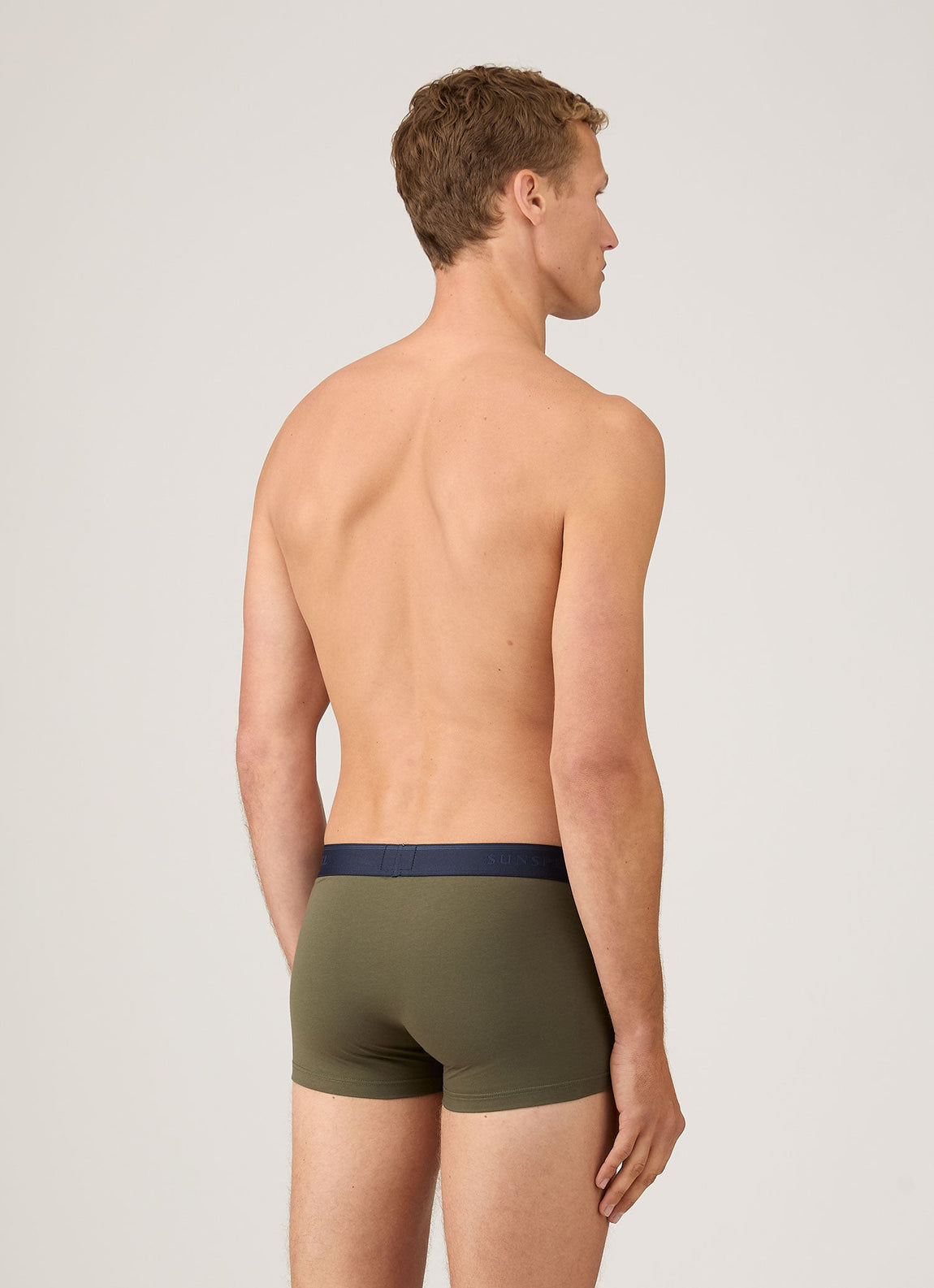 Men's Supima Cotton Stretch Trunks in Khaki