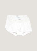 Men's Stretch Cotton Trunks 3-Pack in White