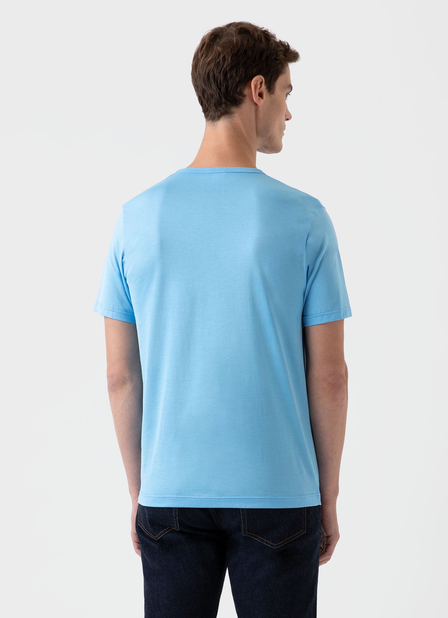Men's Classic T-shirt in Cyan Blue
