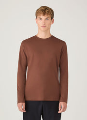 Men's Long Sleeve Classic T-shirt in Conker Brown