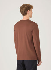 Men's Long Sleeve Classic T-shirt in Conker Brown