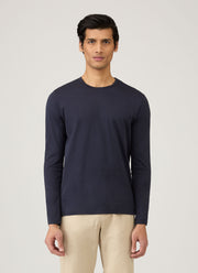 Men's Classic Long Sleeve T-shirt in Navy