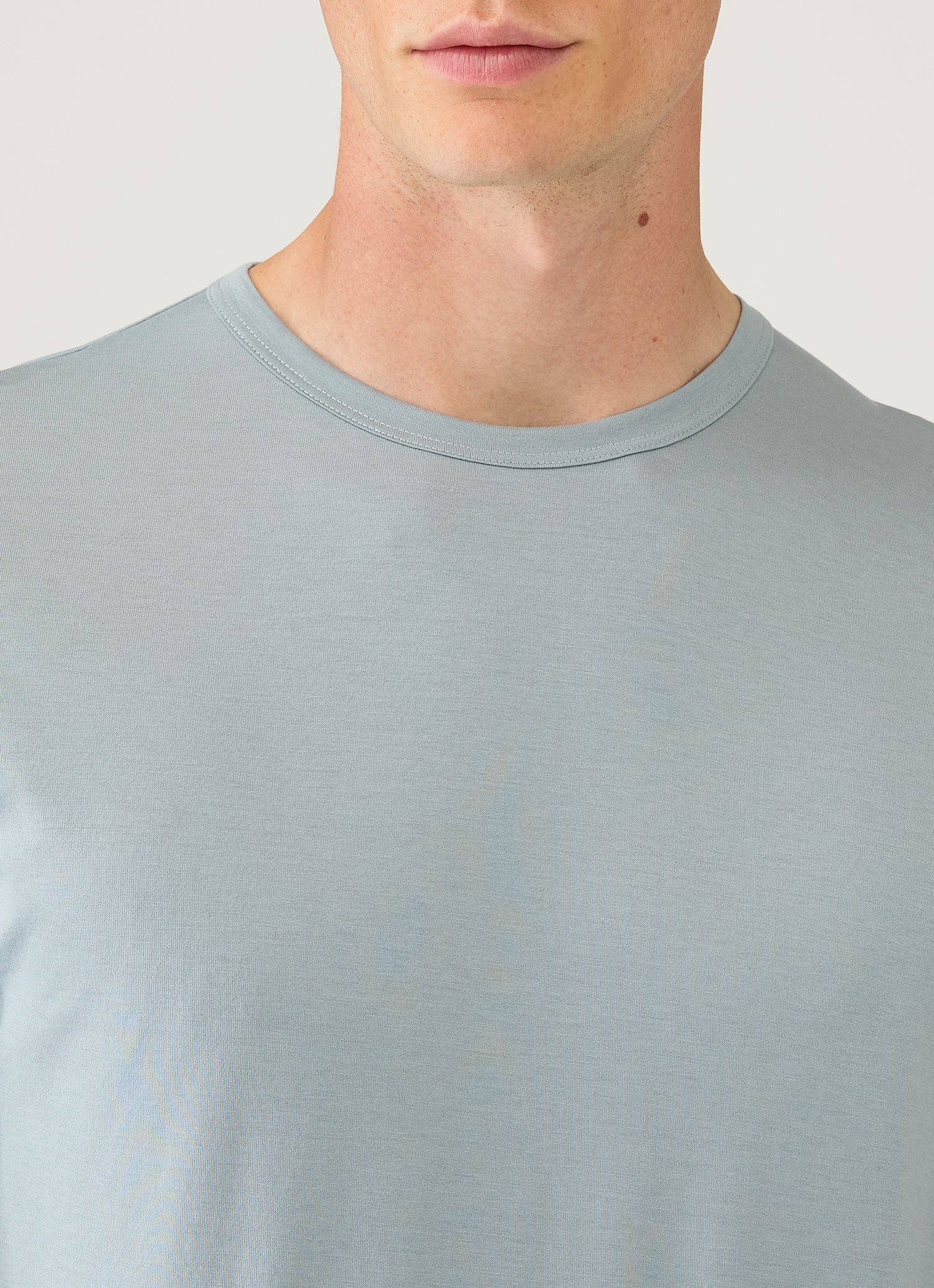 Men's Long Sleeve Classic T-shirt in Stone Blue