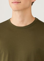 Men's Long Sleeve Classic T-shirt in Deep Olive
