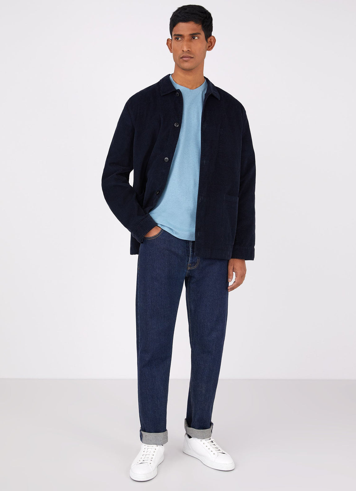 Men's Riviera T-shirt in Storm Blue Melange