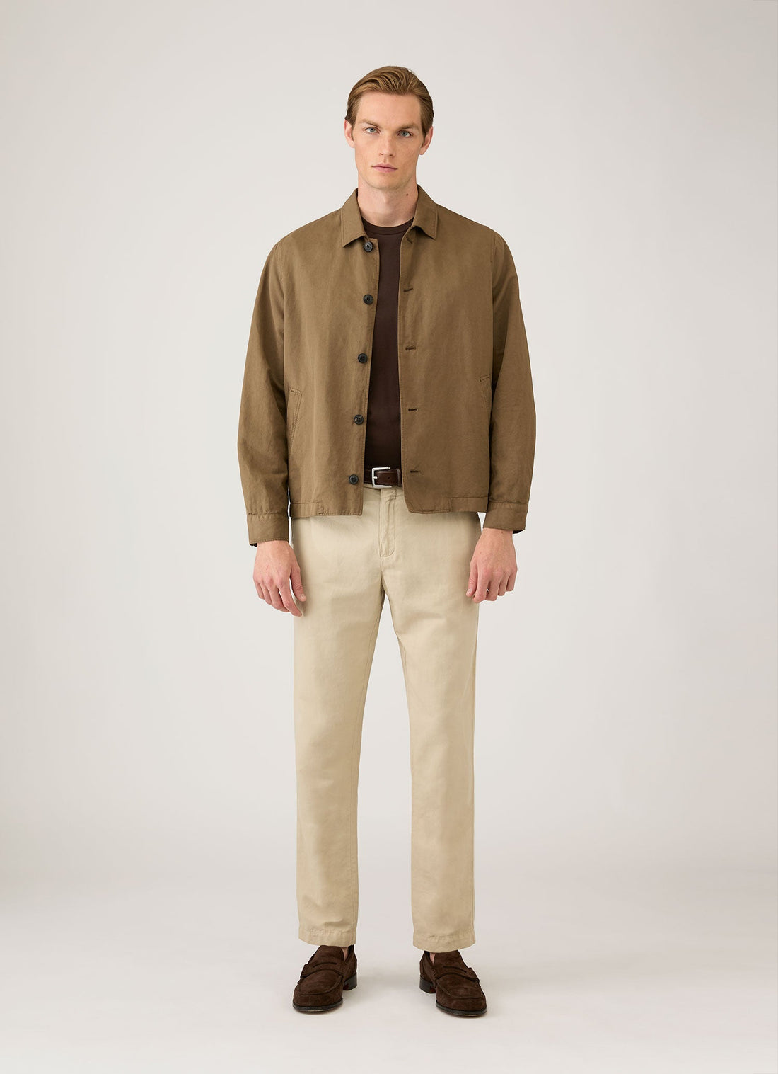 Men's Riviera Midweight T-shirt in Dark Chocolate