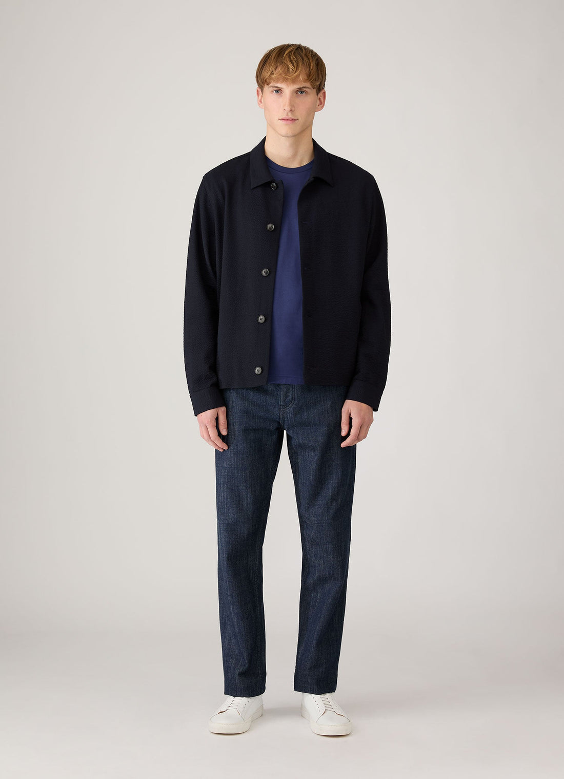 Men's Riviera Midweight T-shirt in Ink Blue