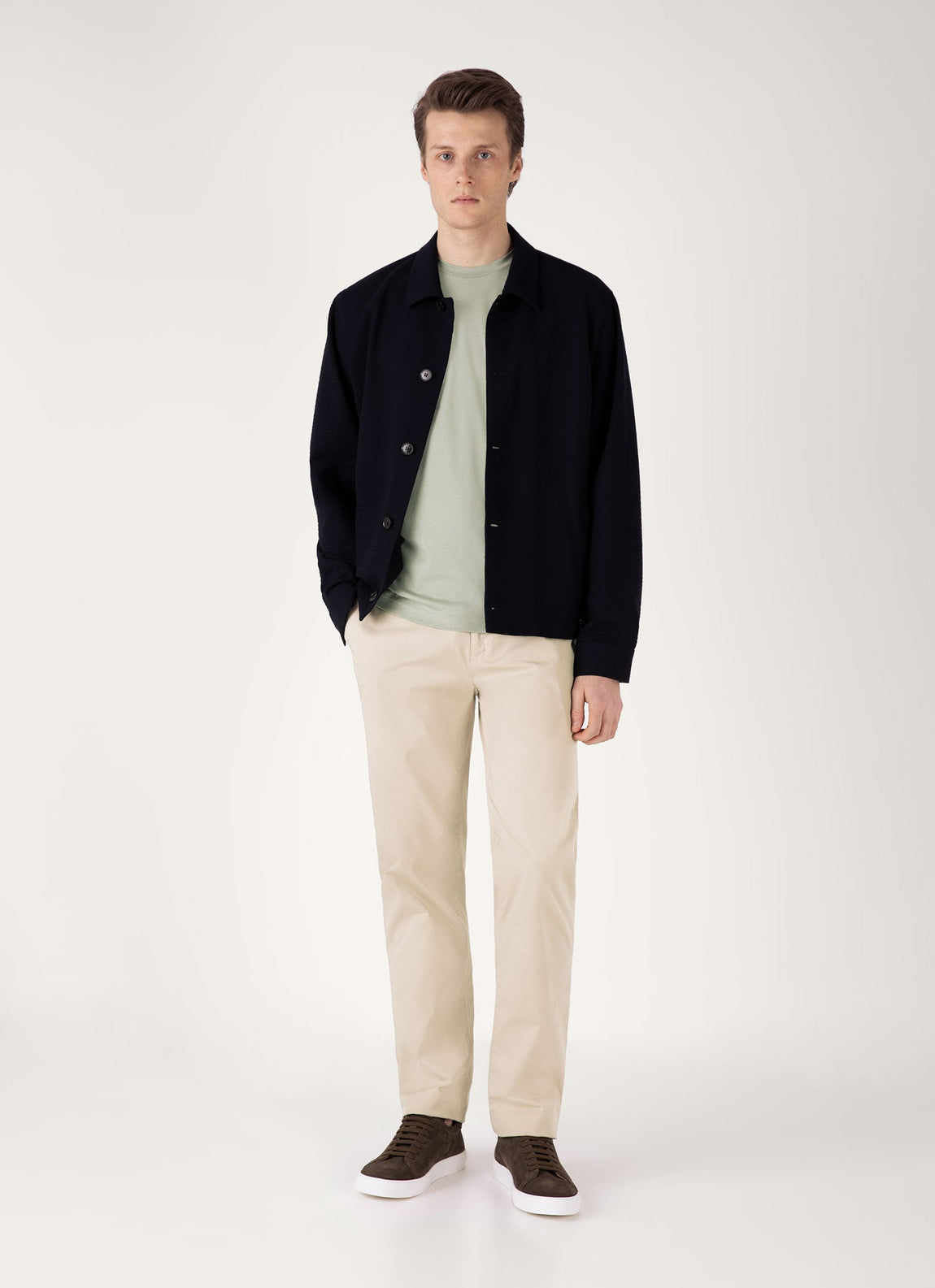 Men's Riviera Midweight T-shirt in Pastel Green