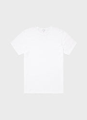 Men's Cotton Linen T-shirt in White