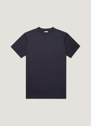 Men's Mock Neck T-shirt in Navy